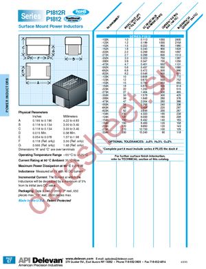 P1812-154J datasheet  